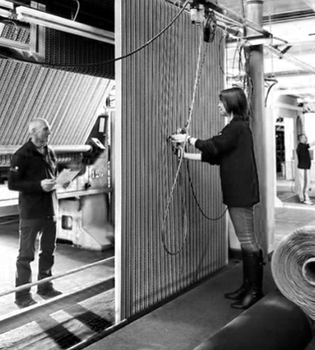 Textile tufting manufacturing at Phoenox Textiles, UK