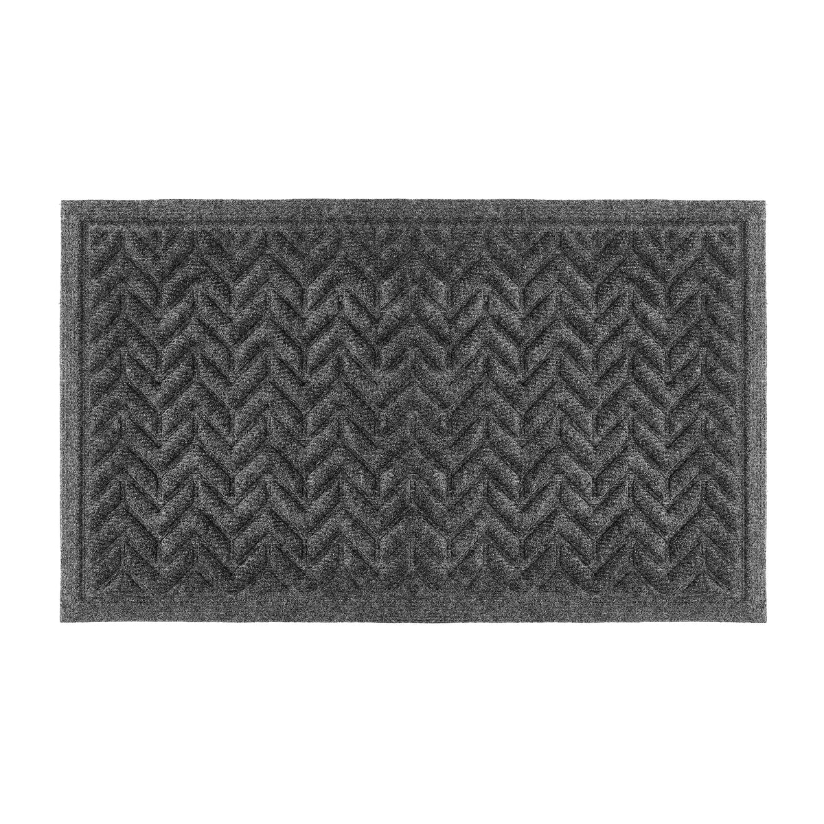 My Mat Eco-Rib Outdoor Herringbone Grey