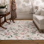 Hug Rug Eco-Washable Blooming Peonies Oyster Pink