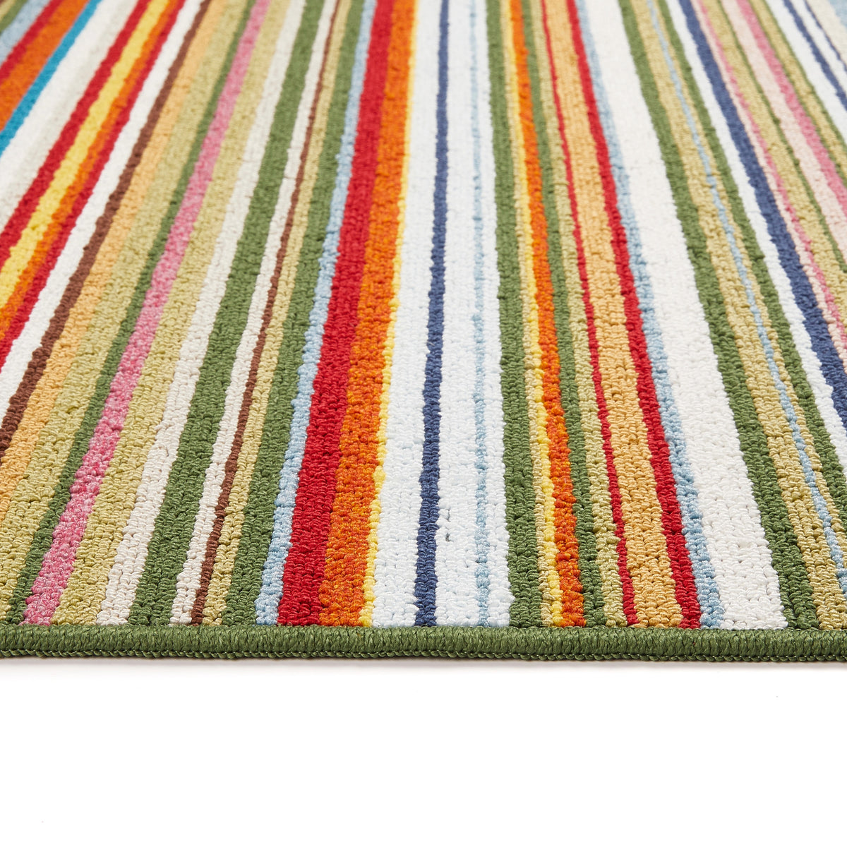 My Mat Stain Resistant Candy Multi Green Stripe