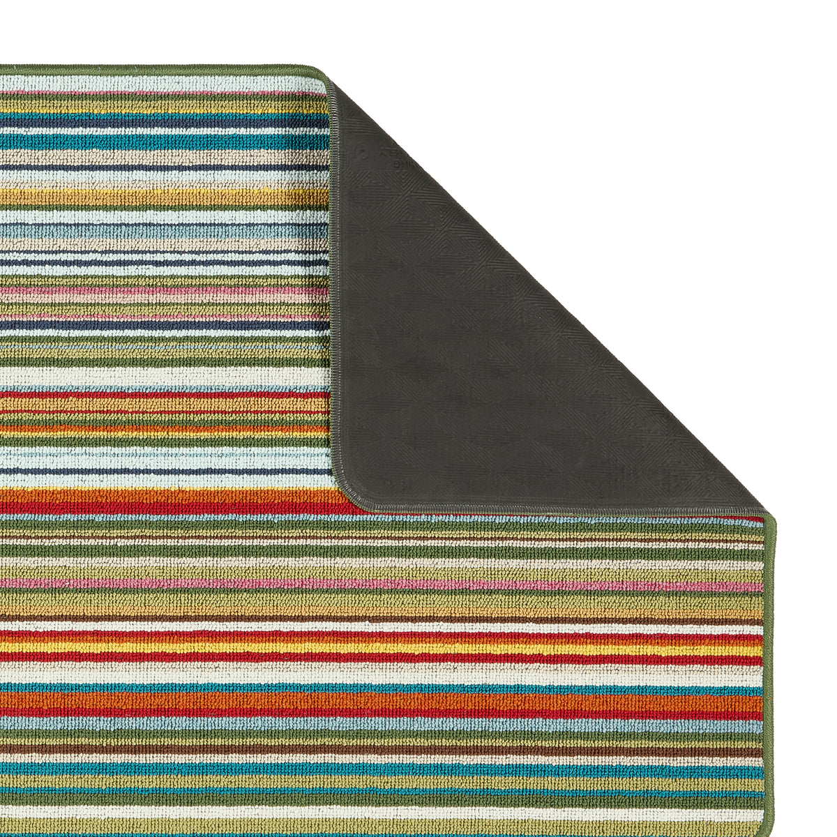 My Mat Stain Resistant Candy Multi Green Stripe