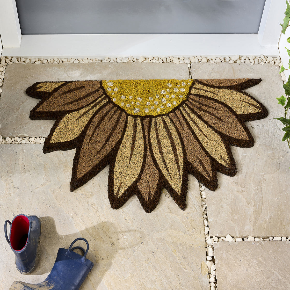 My Mat Printed Coir Sunflower
