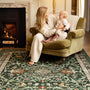 Hug Rug Eco-Washable Country Paisley Green