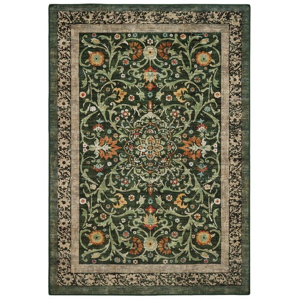 Hug Rug Eco-Washable Country Paisley Green