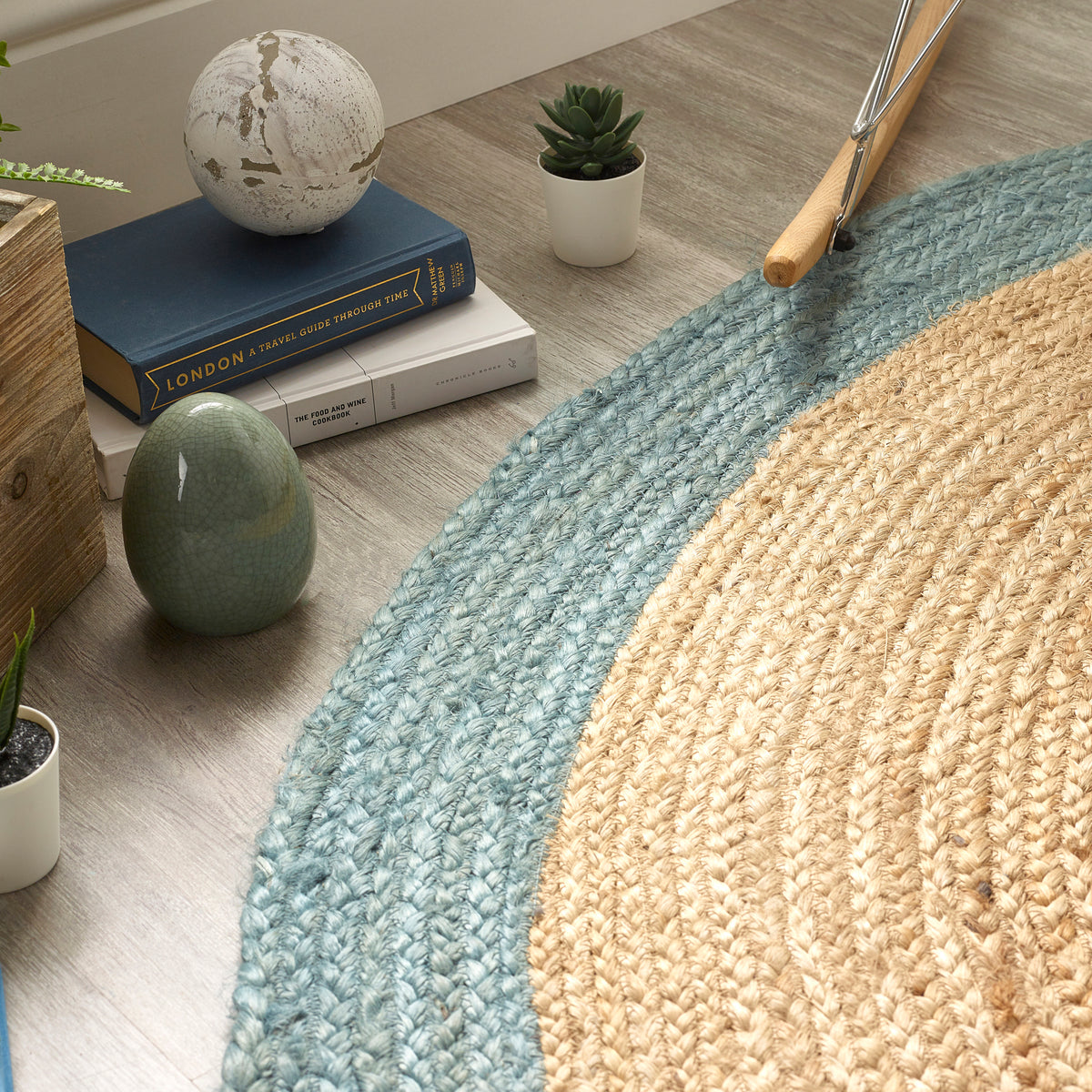 Origins Jute Border Duck Egg