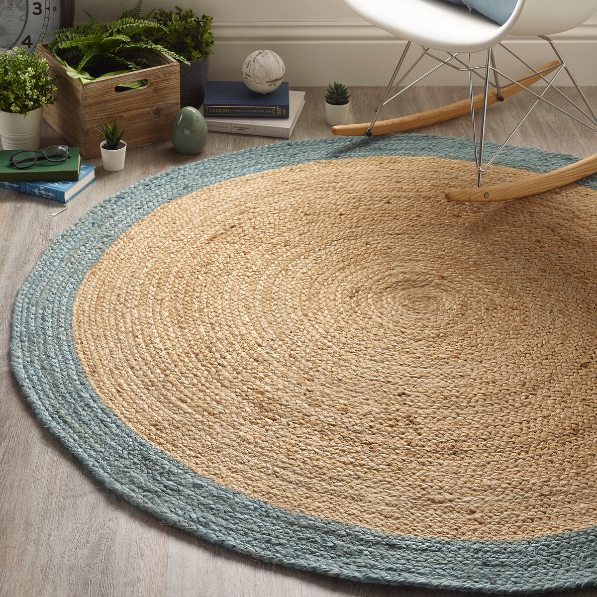 Origins Jute Border Duck Egg