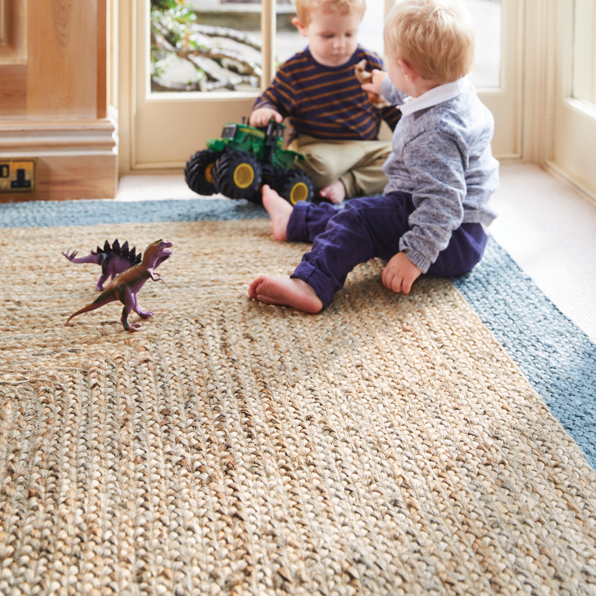 Origins Jute Border Duck Egg