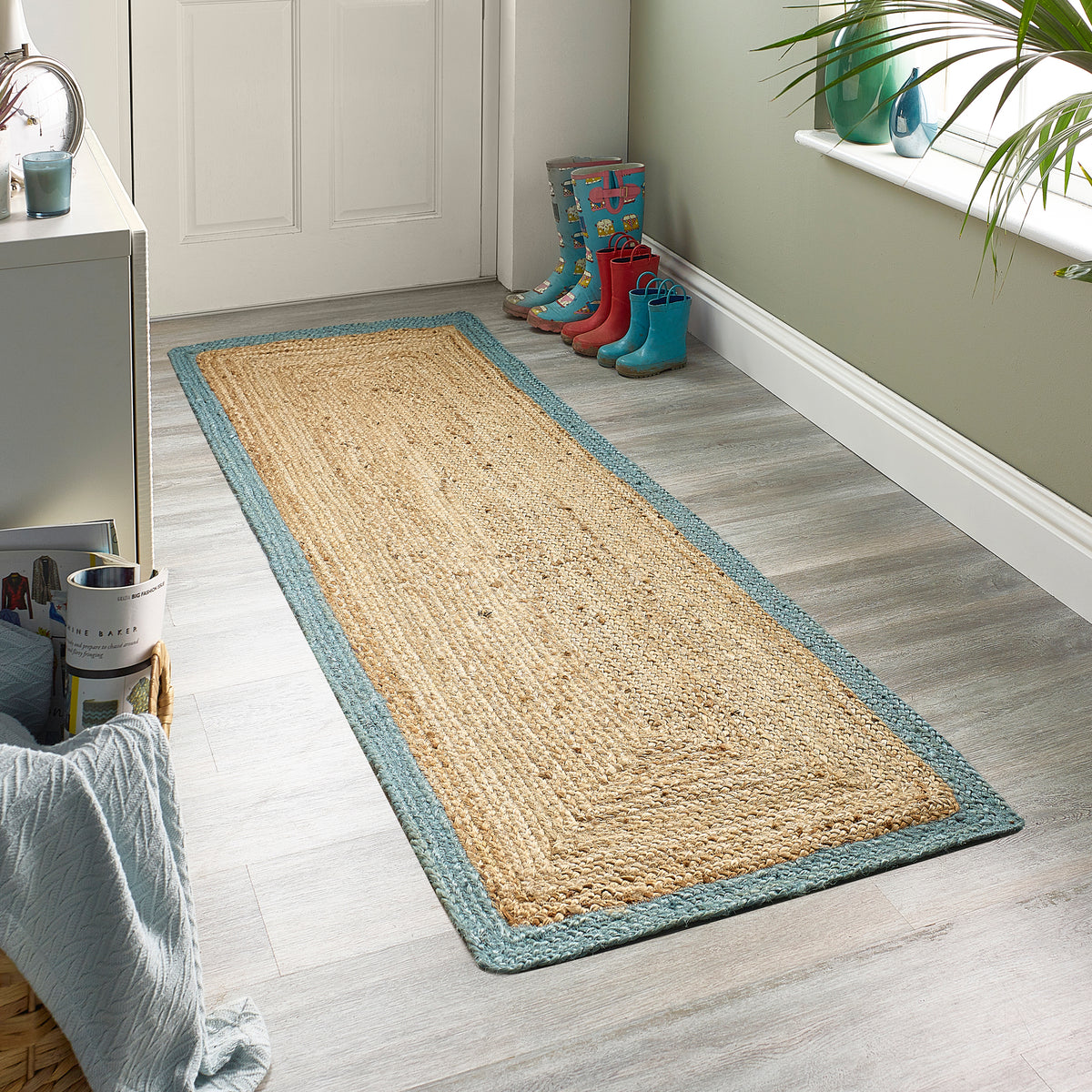 Origins Jute Border Duck Egg