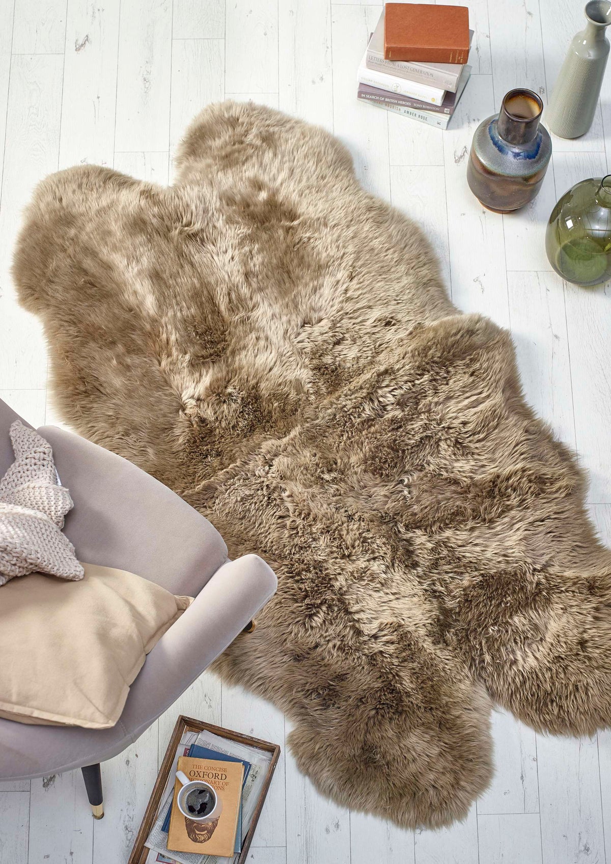 Origins Genuine Sheepskin Khaki