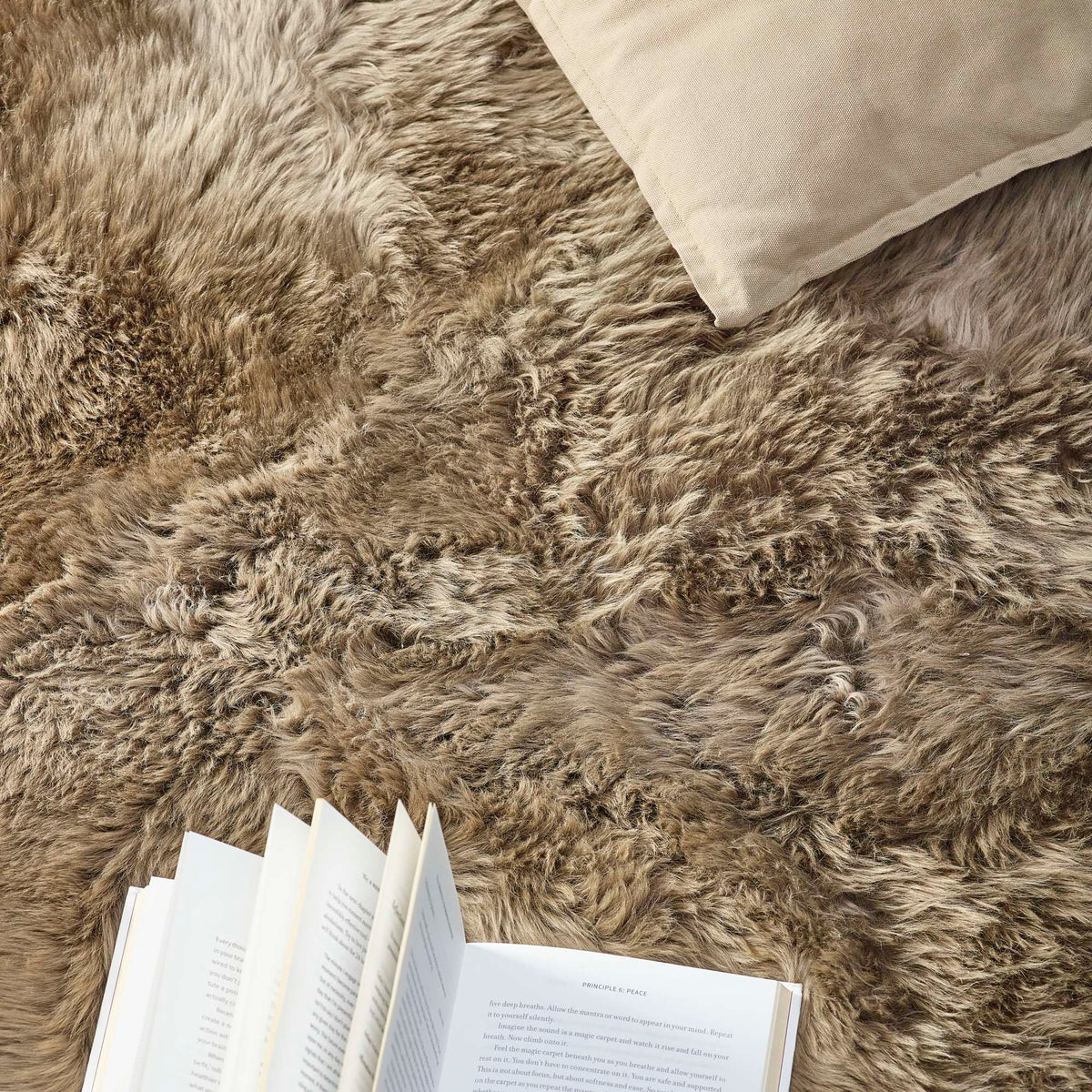 Origins Genuine Sheepskin Khaki