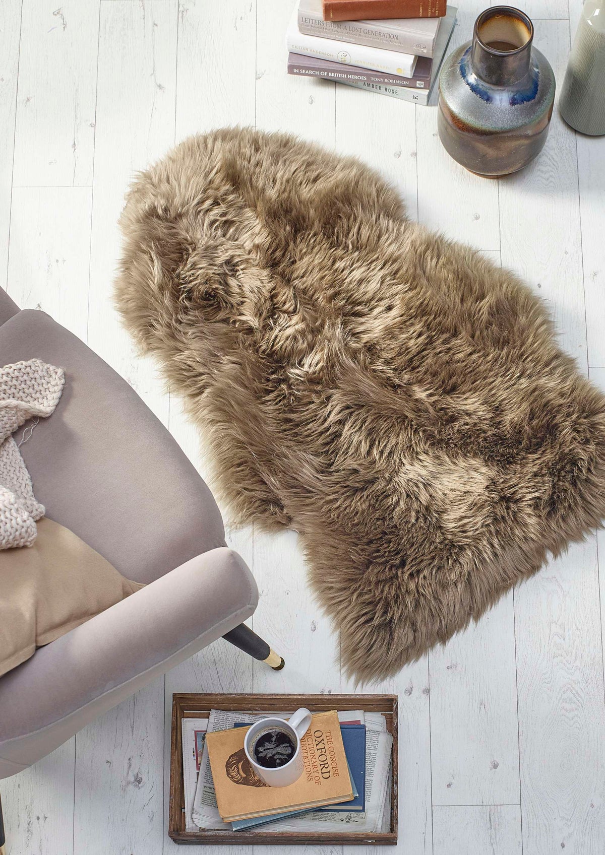 Origins Genuine Sheepskin Khaki