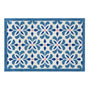 Dip & Drip Nylon Printed Bathroom Geo Blue Tile