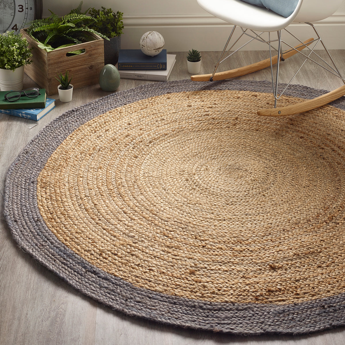 Origins Jute Border Grey