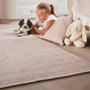 Hug Rug Woven Herringbone Cushion Rose