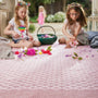 Hug Rug Woven Trellis Rug Rose