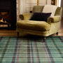 Hug Rug Eco-Washable Isla Plaid Emerald
