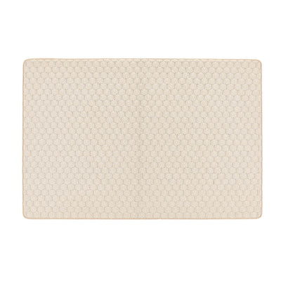 My Mat Sculptured Washable Honeycomb Ivory