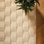 My Mat Sculptured Washable Basket Weave Ivory