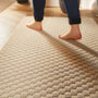 My Mat Sculptured Washable Honeycomb Ivory