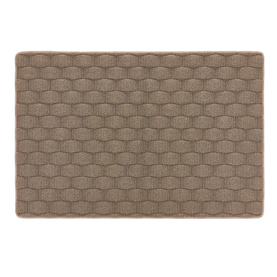 My Mat Sculptured Washable Basket Weave Mink