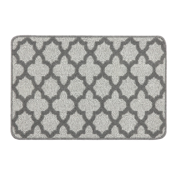 My Mat Stain Resistant Moroccan Tile Silver