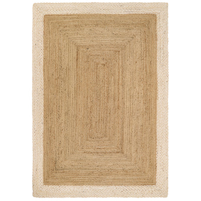 Origins Jute Border Natural White