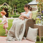 Hug Rug Woven Herringbone Throw Natural