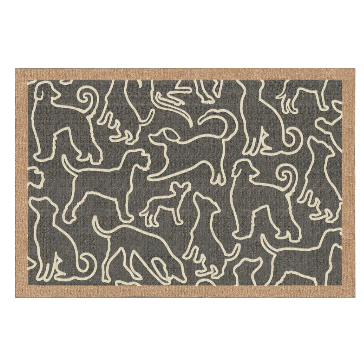 Howler & Scratch Patterned Outlined Dogs