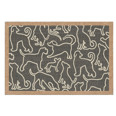 Howler & Scratch Patterned Outlined Dogs