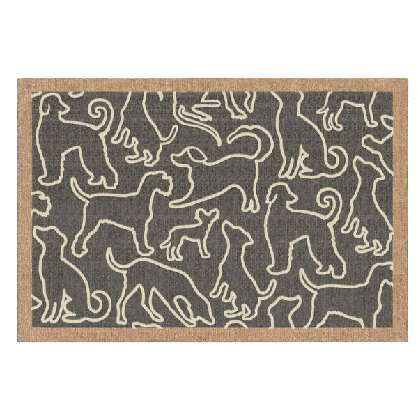 Howler & Scratch Patterned Outlined Dogs
