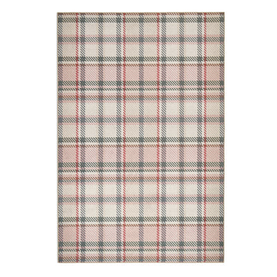 Hug Rug Eco-Washable Isla Plaid Pink