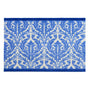 Dip & Drip Nylon Printed Bathroom Royal Blue Damask