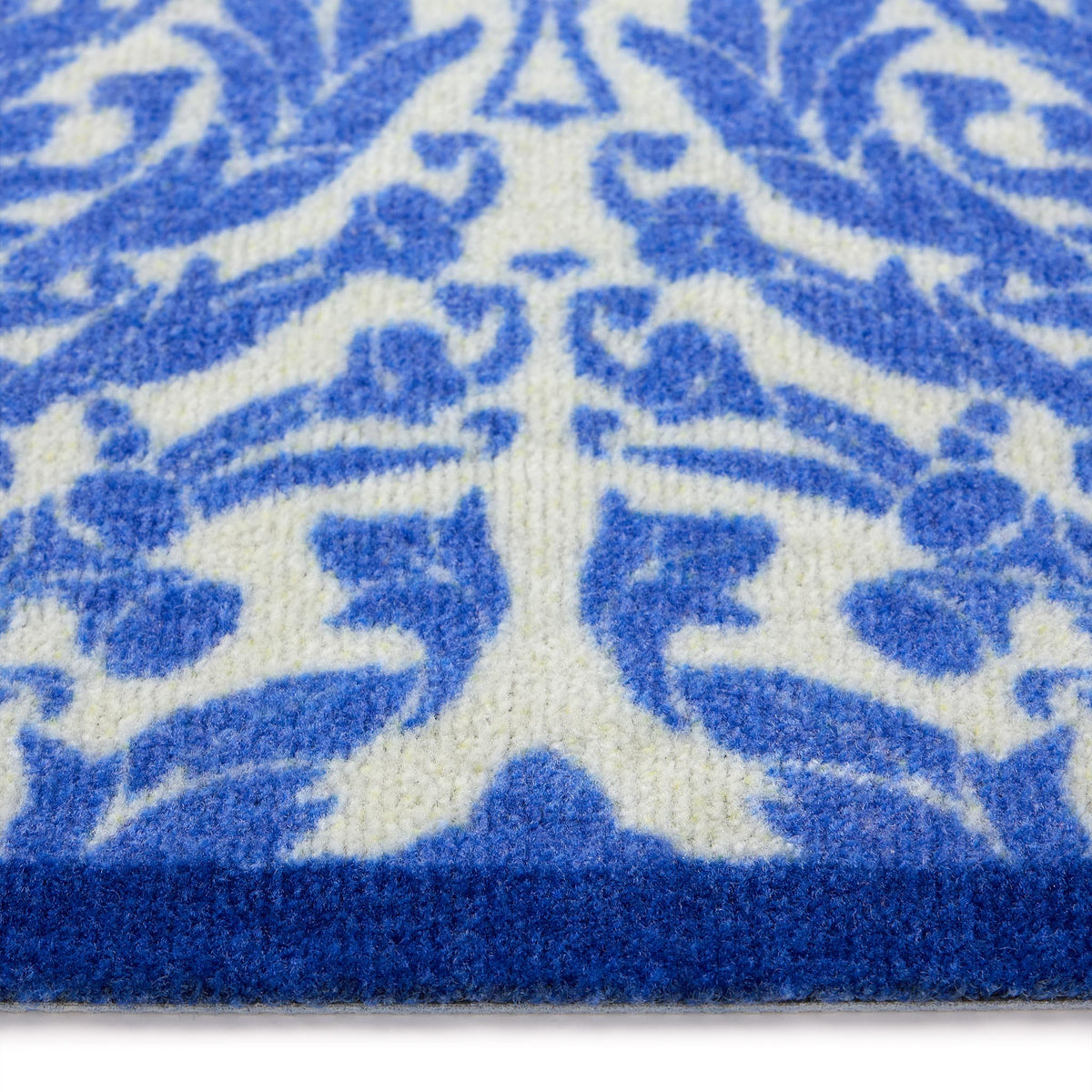 Dip & Drip Nylon Printed Bathroom Royal Blue Damask