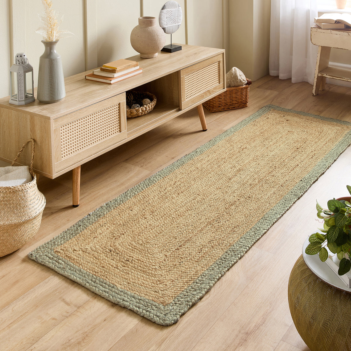 Origins Jute Border Sage Green