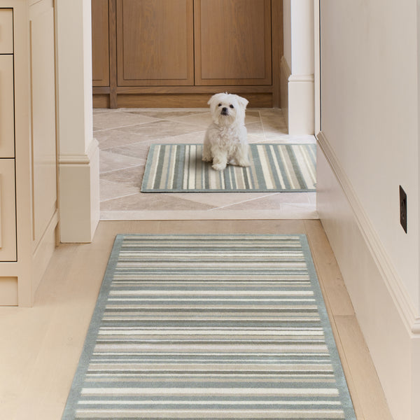 Hug Rug Sage Stripe