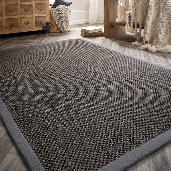 Origins Sisal Dark Grey with Grey Border