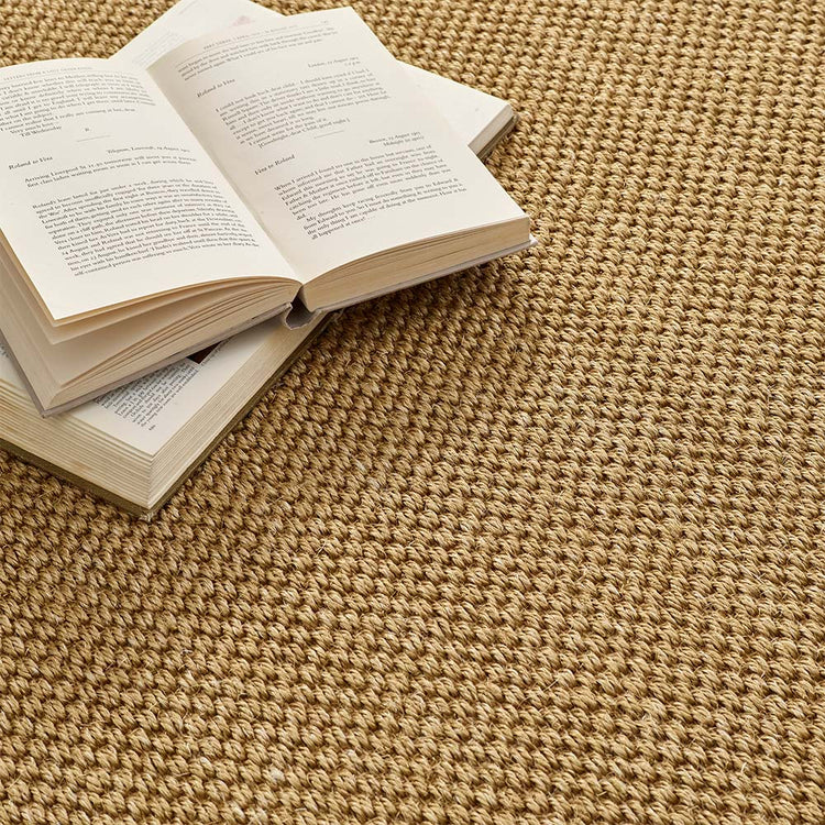 Origins Sisal Warm Natural with Dark Brown Border
