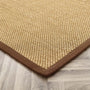 Origins Sisal Warm Natural with Dark Brown Border