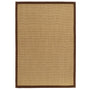 Origins Sisal Warm Natural with Dark Brown Border
