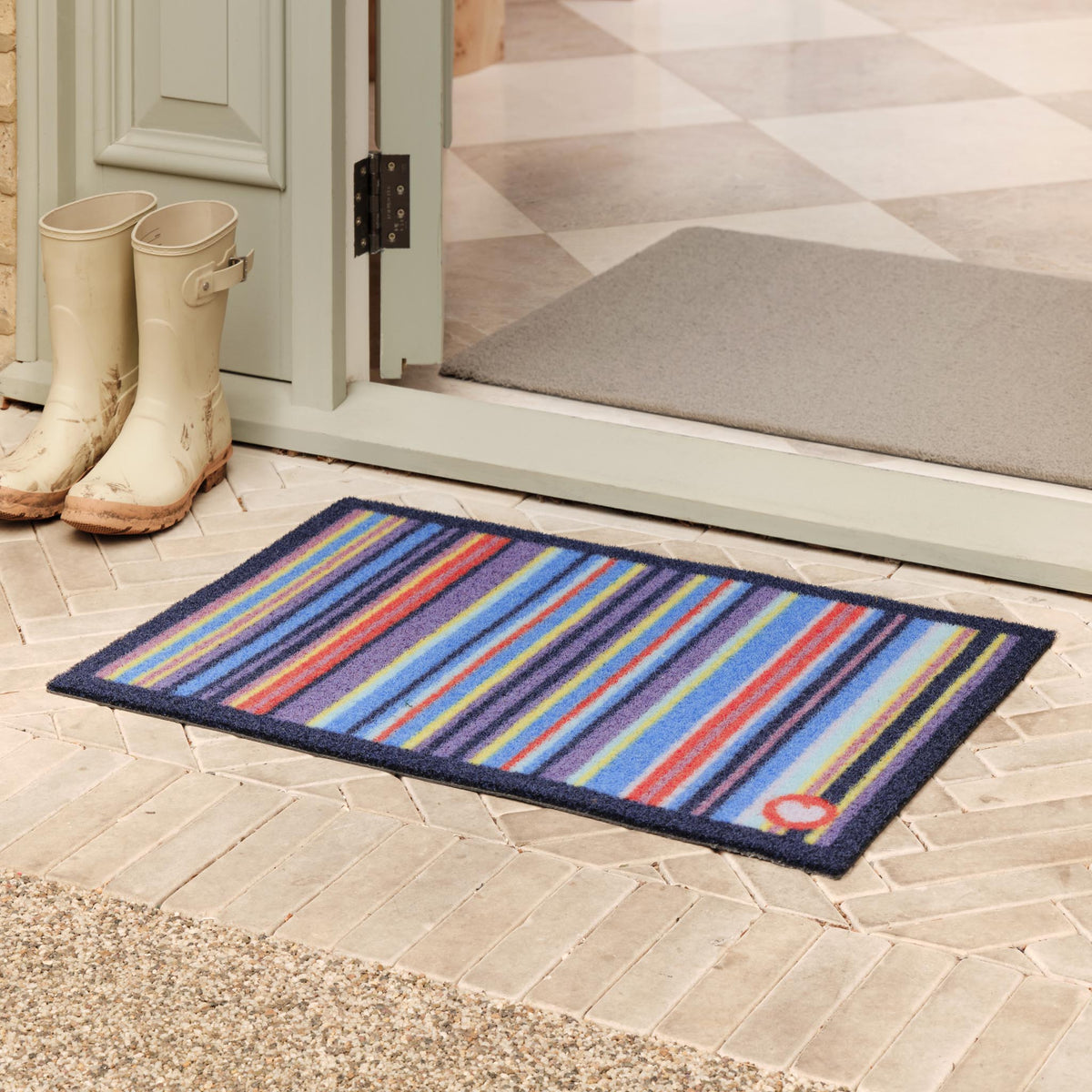 Hug Rug Outdoor Stripe 85