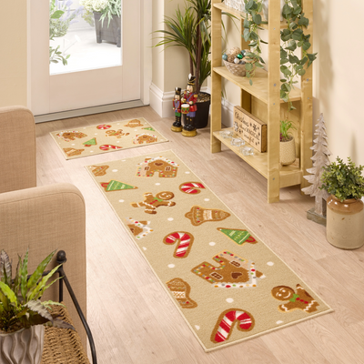 Floormatters Gingerbread Mat & Runner Set