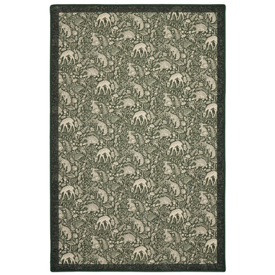 Hug Rug Eco-Washable Whimsical Woodland Green