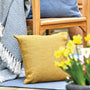 Hug Rug Woven Plain Cushion Gold