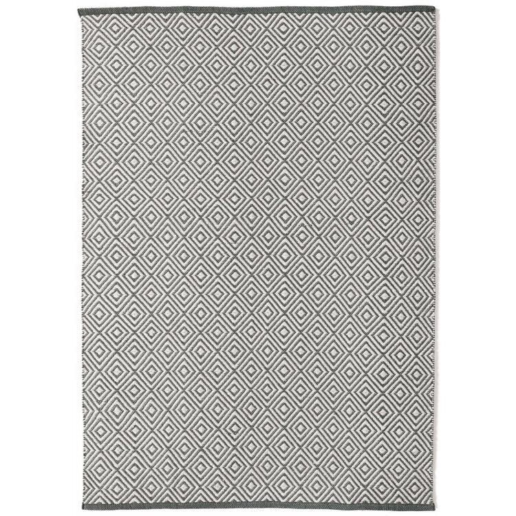 Hug Rug Woven Diamond Rug Warm Grey