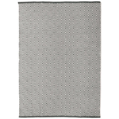 Hug Rug Woven Diamond Rug Warm Grey