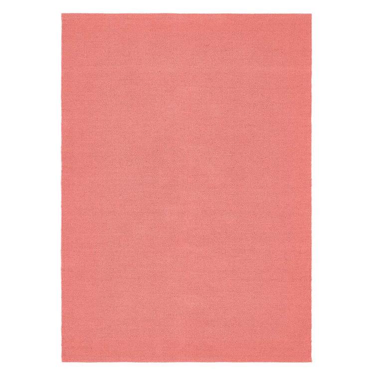 Hug Rug Woven Plain Rug Coral Pink