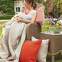 Hug Rug Woven Diamond Cushion Rust