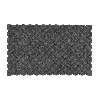 My Mat Eco-Rib Outdoor Cross Hatch Grey