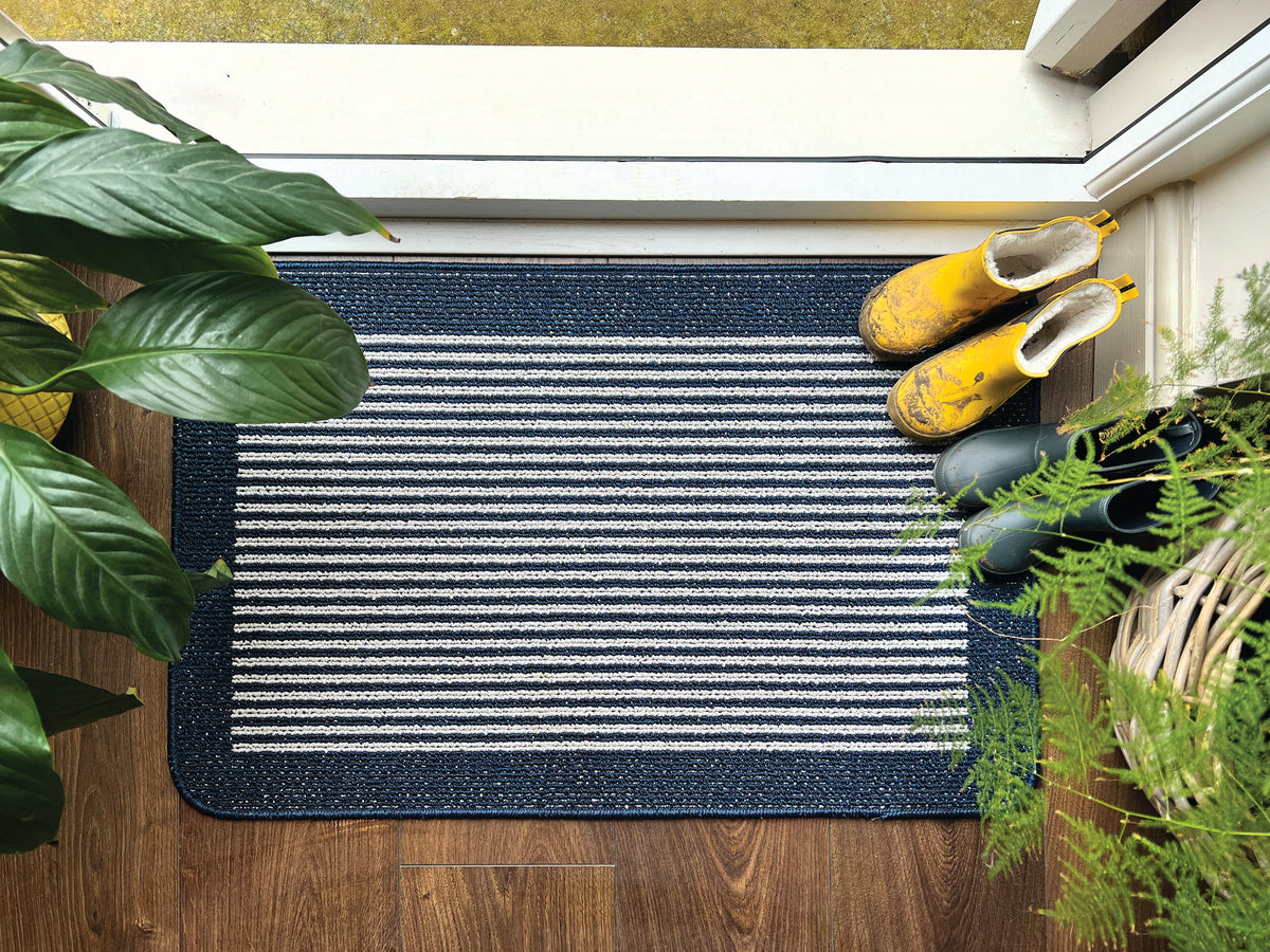 My Mat Stain Resistant Durable - Navy Stripe