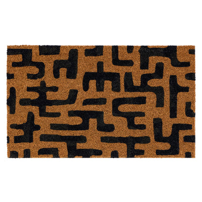 My Mat Printed Coir Abstract Maze